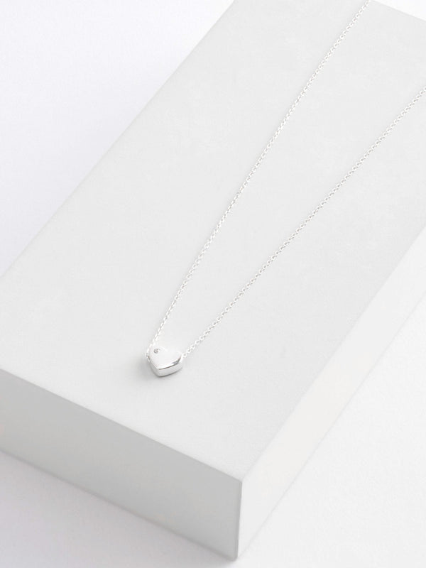 Silver Sterling Heart Necklace