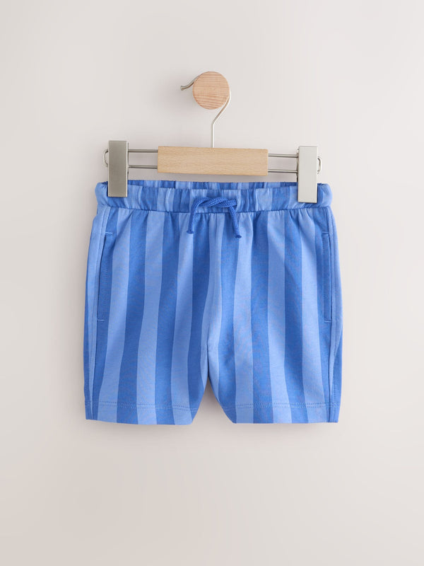 Blue Stripe Jersey Shorts (3mths-7yrs)