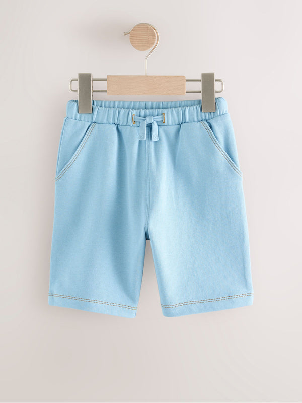 Light Blue Jersey Carpenter 100% Cotton Shorts (3mths-7yrs)