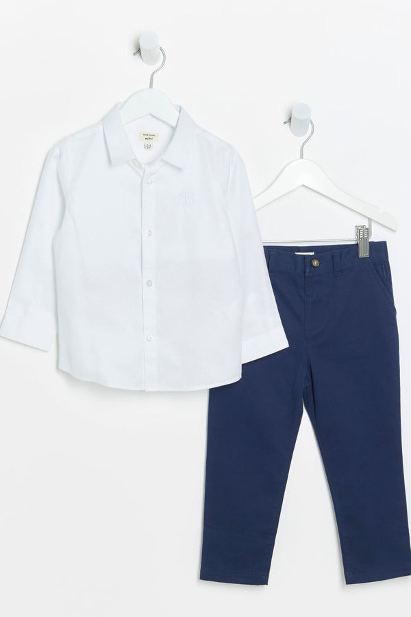 River Island Boys Oxford Shirt and Chino Trousers Set