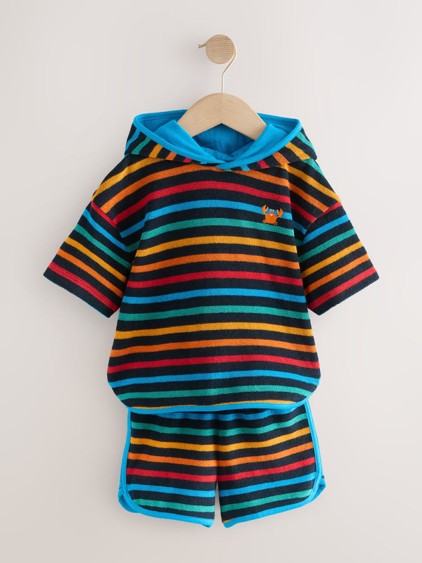 Blue 100% Cotton Toweling Set (3mths-7yrs)