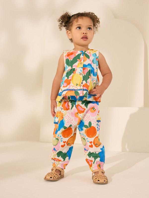 Rainbow 100% Cotton Bright Top and Trousers Set (3mths-7yrs)