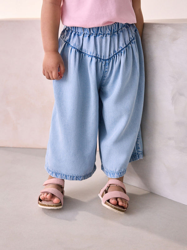 Denim Pull-On Wide Leg Jeans (3mths-7yrs)
