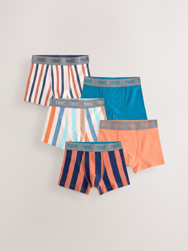 Multi Stripe Pattern Trunks 5 Pack (1.5-16yrs)