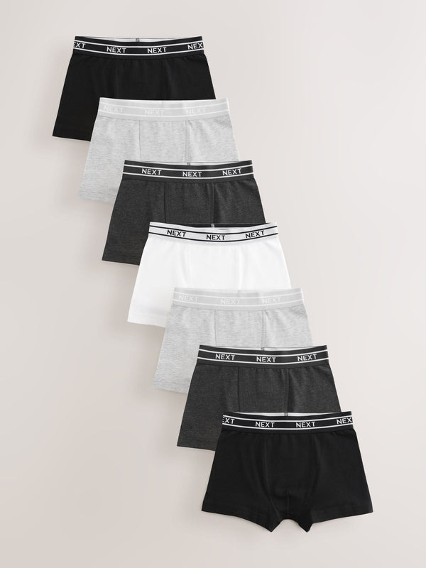 Monochrome Trunks 7 Pack (2-16yrs)