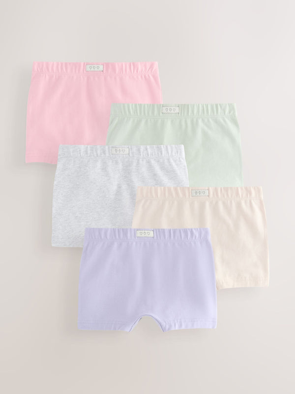 Pink/Blue Soft Touch Short Briefs 5 Pack (2-16yrs)