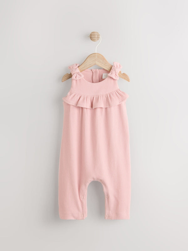 Pink Long Leg Baby Romper (0mths-3yrs)