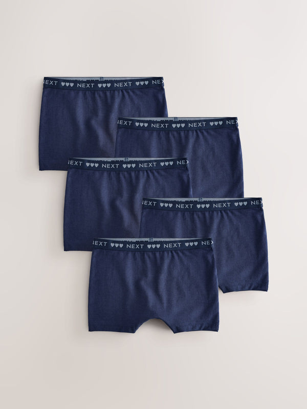 Navy Short Briefs 5 Pack (2-16yrs)