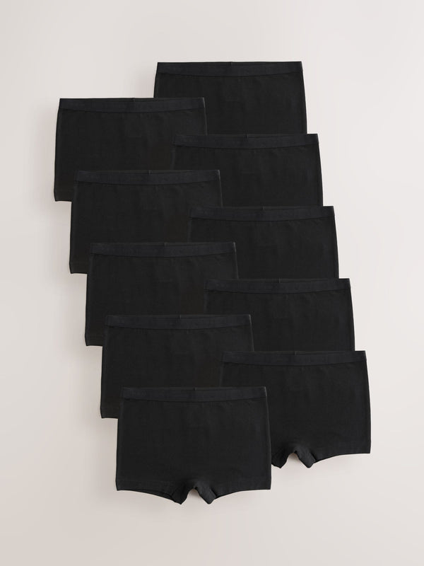 Black Short Briefs 10 Pack (2-16yrs)