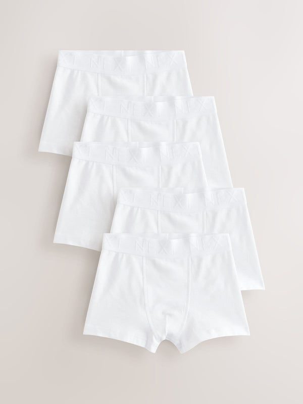 White Trunks 5 Pack (1.5-16yrs)