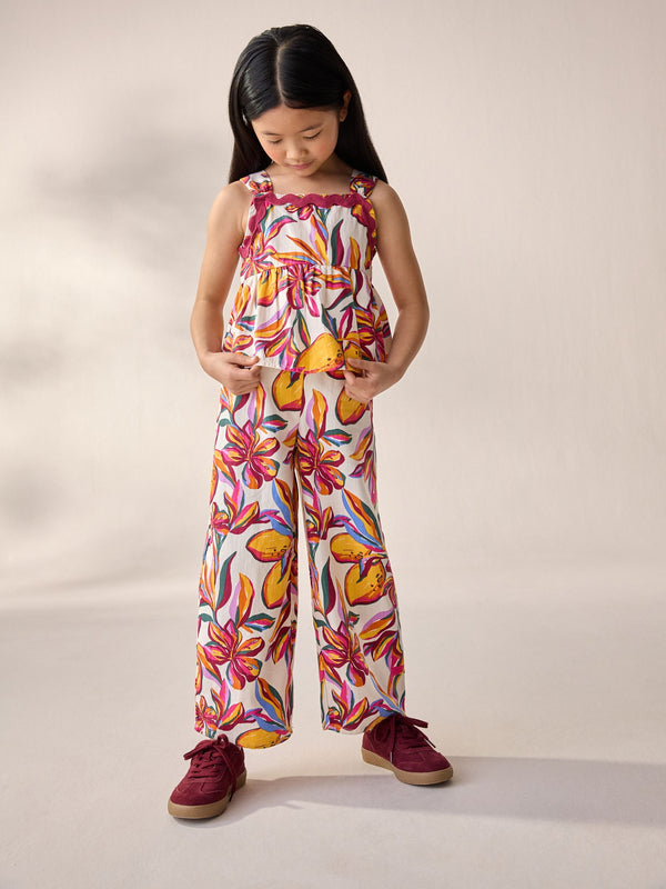 Lemon Print Top And Trousers Set (3-16yrs)