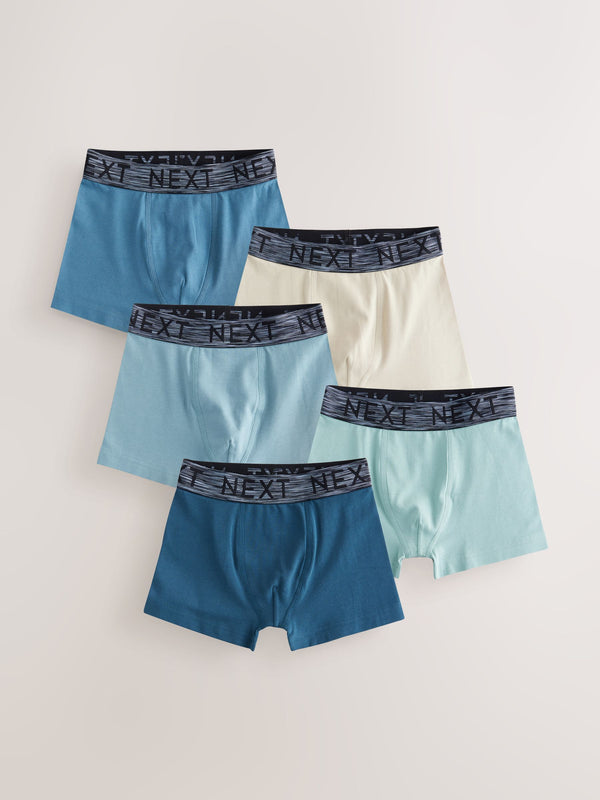 Tonal Blue Trunks 5 Pack (1.5-16yrs)
