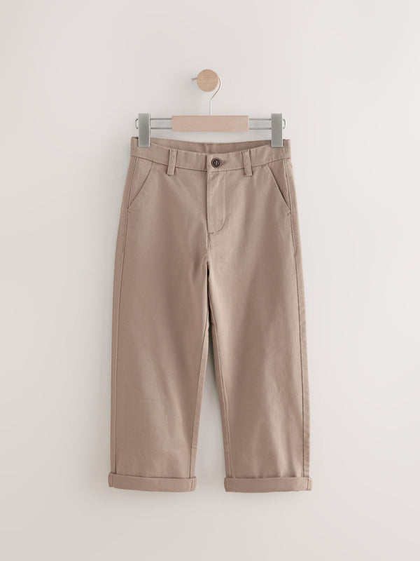Stone Wide Fit Stretch Chino Trousers (3-17yrs)