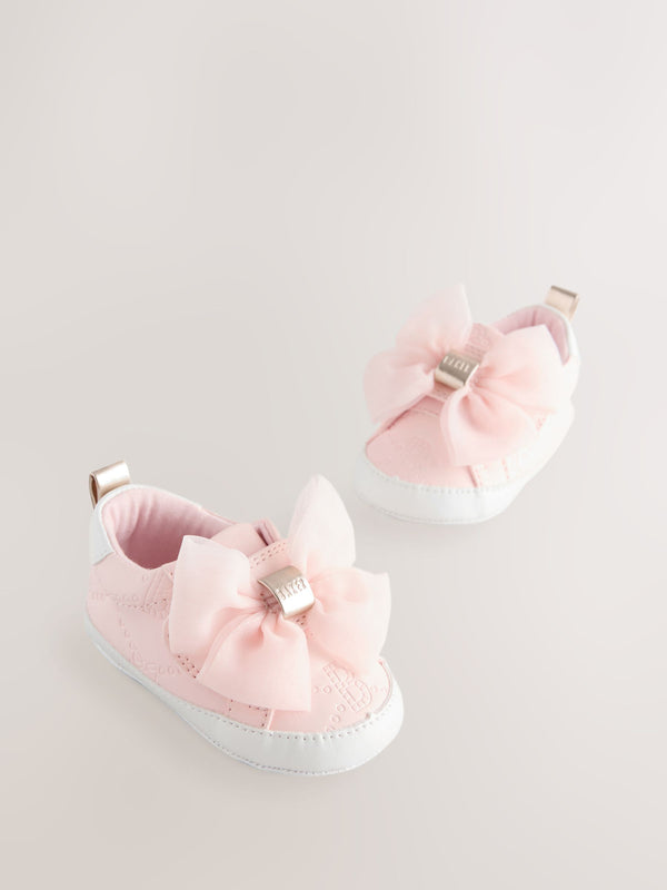 Baker by Ted Baker Baby Girls Organza Bow Padders Trainers