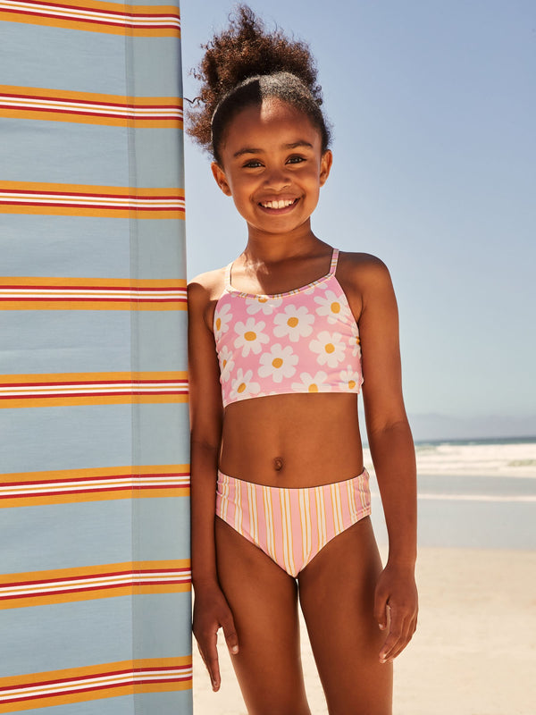 Pink Floral Bikini (3-16yrs)