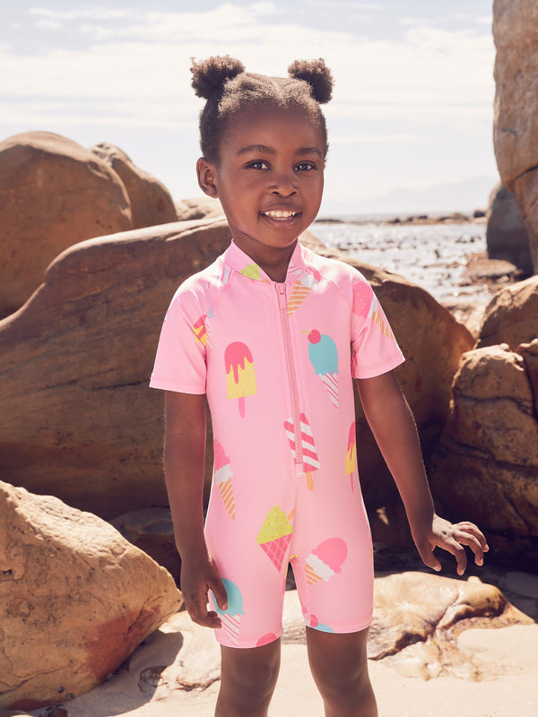 Pink Ice Cream Sunsafe Swimsuit (3mths-10yrs)