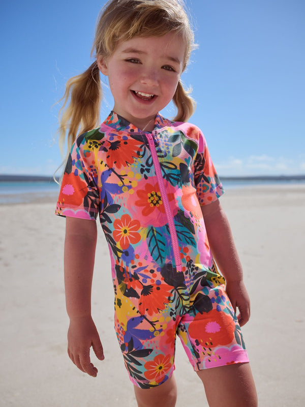 Multi Floral Sunsafe Swimsuit (3mths-10yrs)