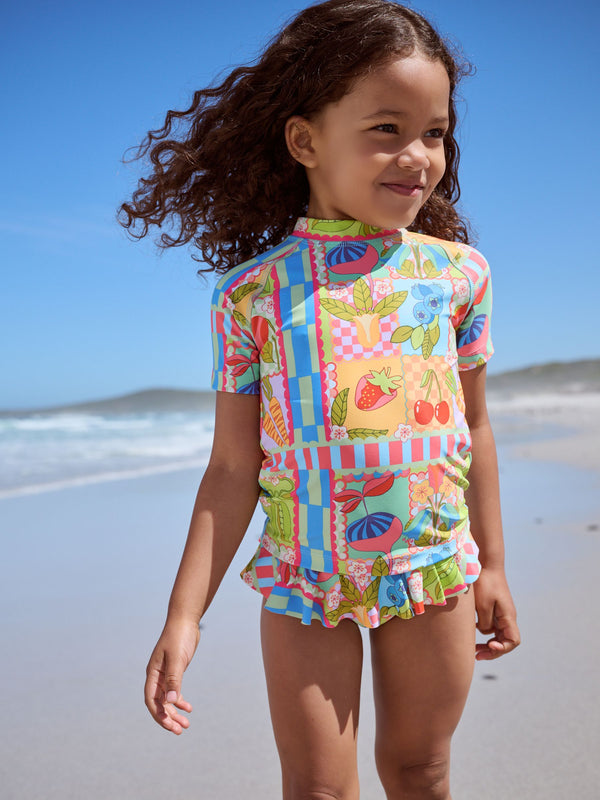 Fruit Print Sunsafe Rash Vest Set (3mths-7yrs)