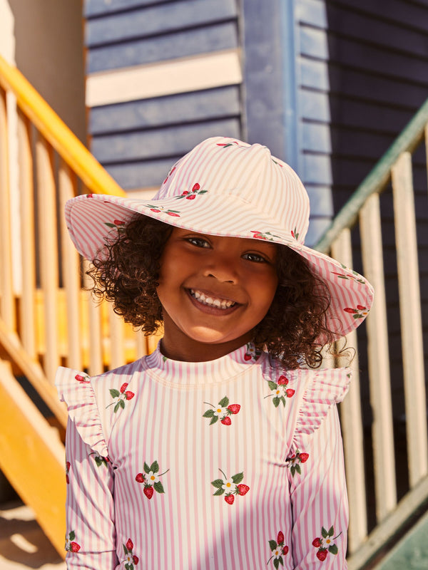 Pink Strawberry Swim Hat (3mths-10yrs)