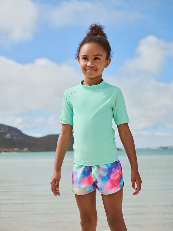 Aqua Blue Rash Vest (3-16yrs)