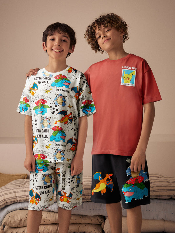 Multi License Pokemon Short Pyjamas 2 Pack (3-14yrs)
