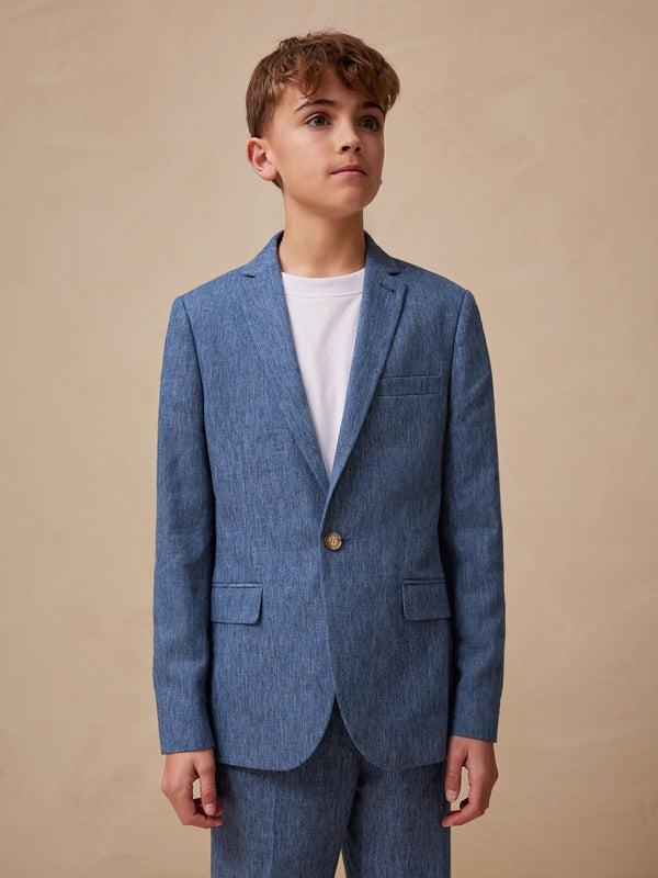 Blue Linen Suit Jacket (12mths-16yrs)