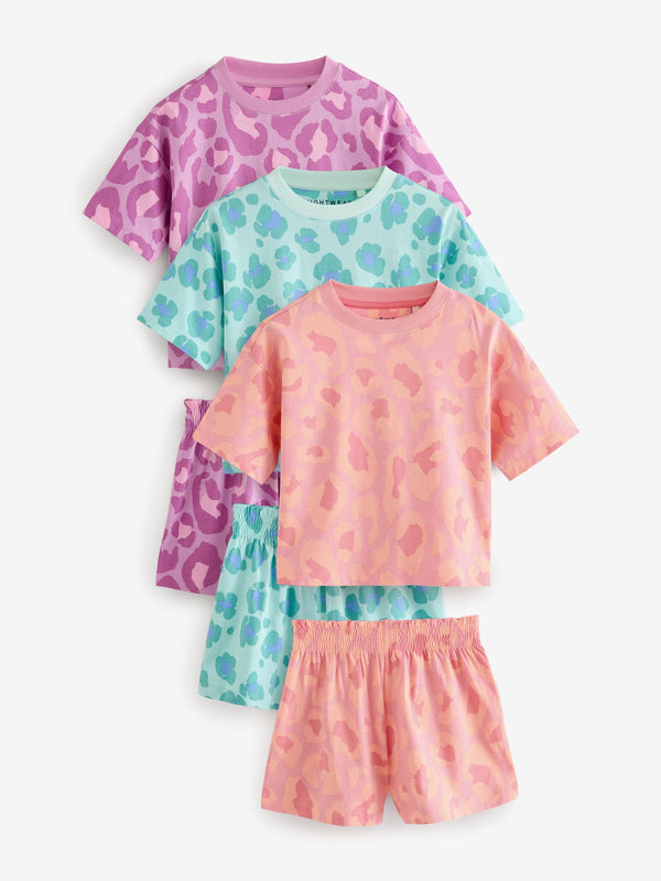 Purple/Orange Pyjamas 3 Pack (3-16yrs)