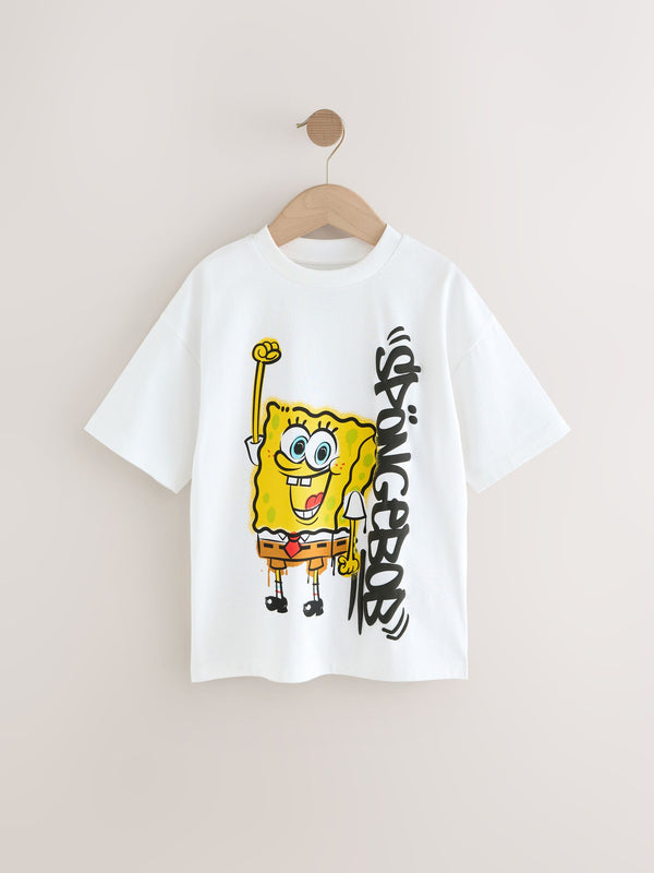 White Spongebob T-Shirt (3-16yrs)