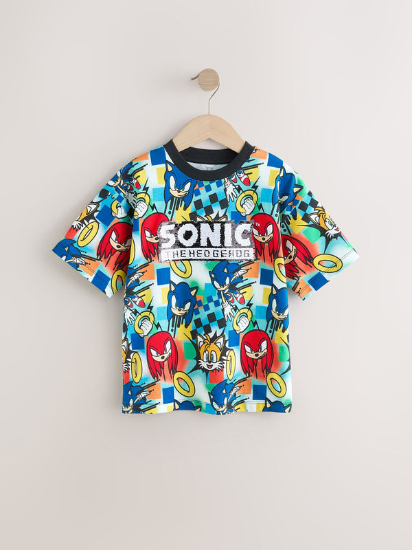 Red/Blue Sonic Flippy Sequin T-Shirt (3-16yrs)