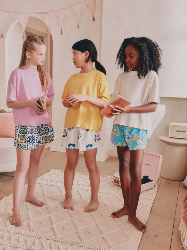Ecru/Pink Pyjamas 3 Pack (3-16yrs)