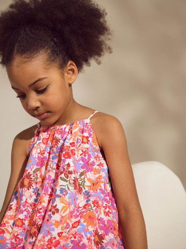 Multi Floral Print Broderie Sundress (3-16yrs)