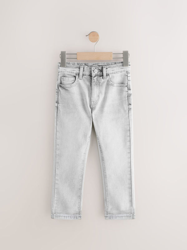 Light Grey Regular Fit Stretch Jeans (3-17yrs)