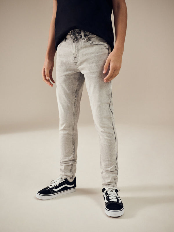 Light Grey Skinny Fit Stretch Jeans (3-17yrs)