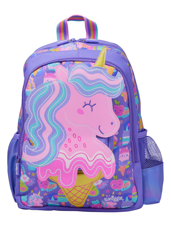 Smiggle Purple Junior Happy Tales Character Backpack