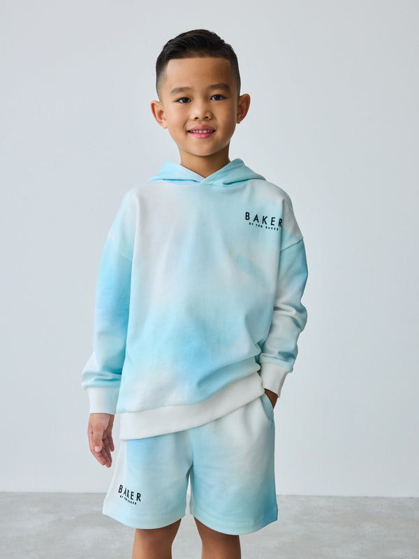 Baker by Ted Baker Blue 100% Cotton Hoodie and Shorts Set