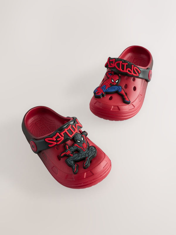 Red/Black Spiderman Clogs