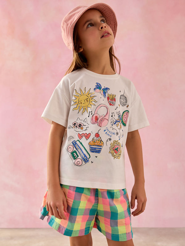 Multi T-Shirt and Short Set (3-16yrs)