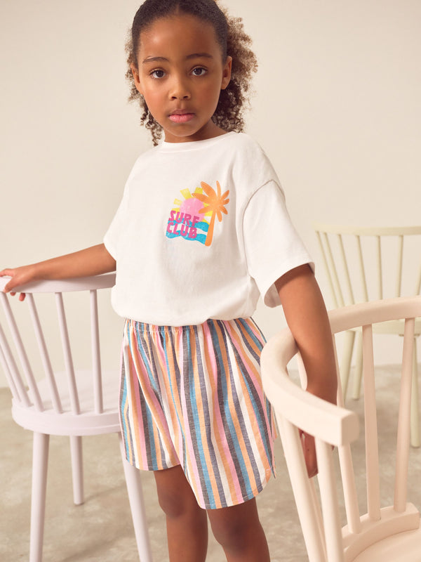 Multi Stripe Shorts (3-16yrs)