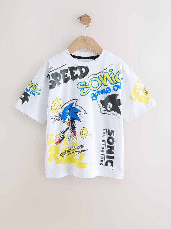 White Sonic T-Shirt (3-16yrs)