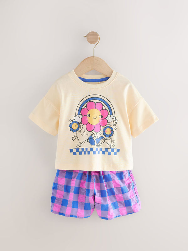 Purple T-Shirt and Short Set (3mths-7yrs)