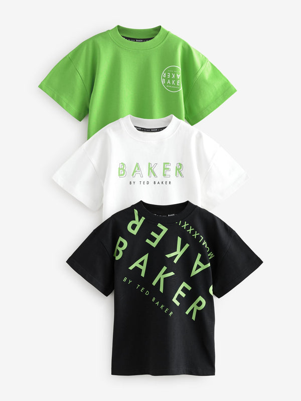 Baker by Ted Baker Graphic Print T-Shirts 3 Pack