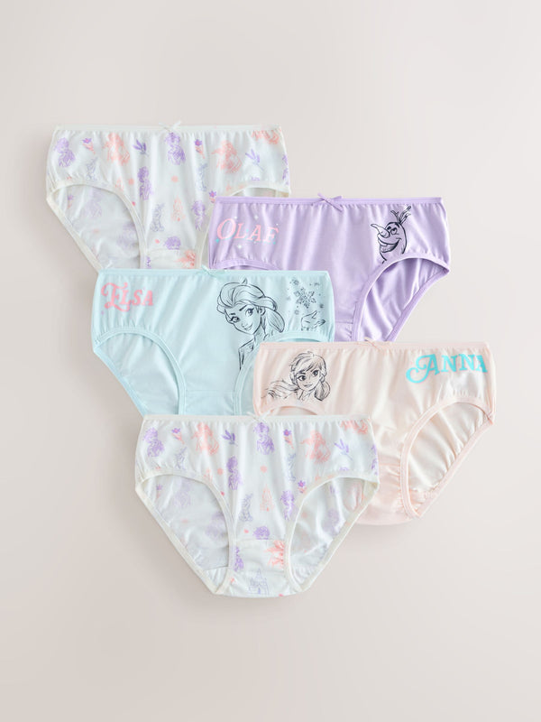 Multi Disney Frozen Print Briefs 5 Pack (1.5-10yrs)
