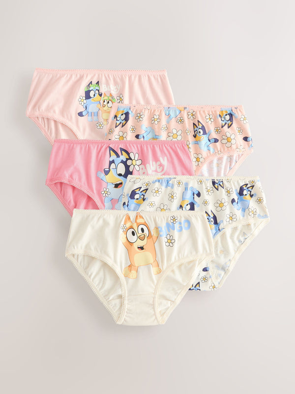 Pink Bluey Briefs 5 Pack (1.5-8yrs)