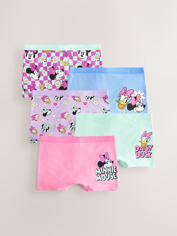 Pink/Purple Minnie Mouse Shorts 5 Pack (2-12yrs)
