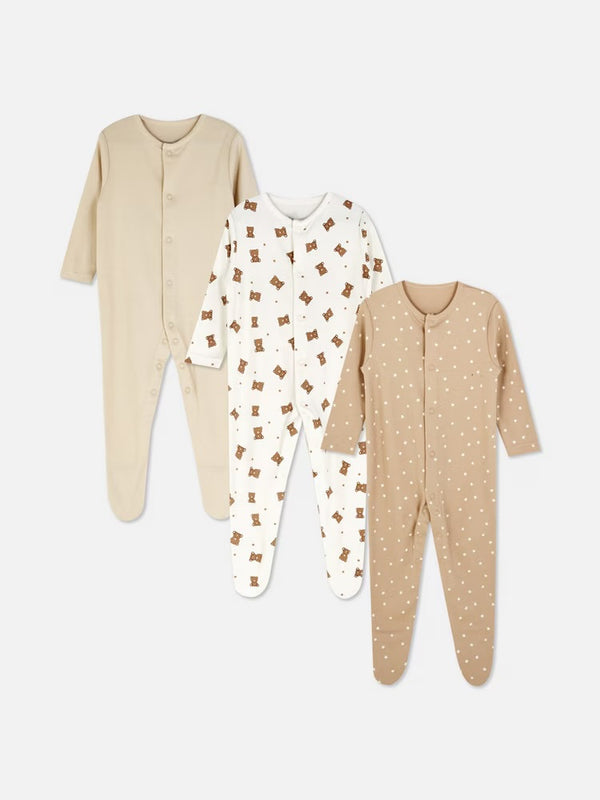 Primark bear sleepsuits immediate