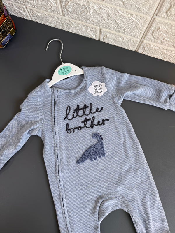 Little brother dino sleepsuit