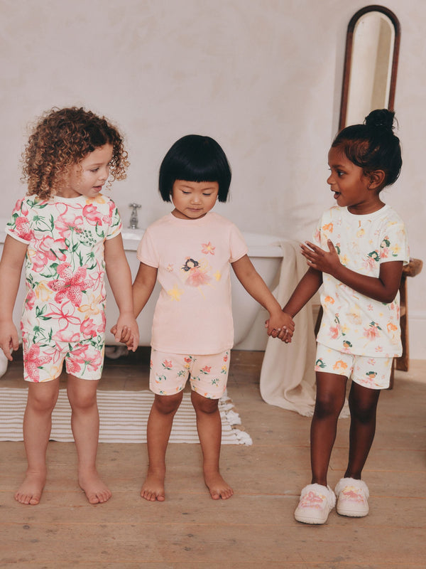 Pink Fairy Short Pyjamas 3 Pack (9mths-12yrs)