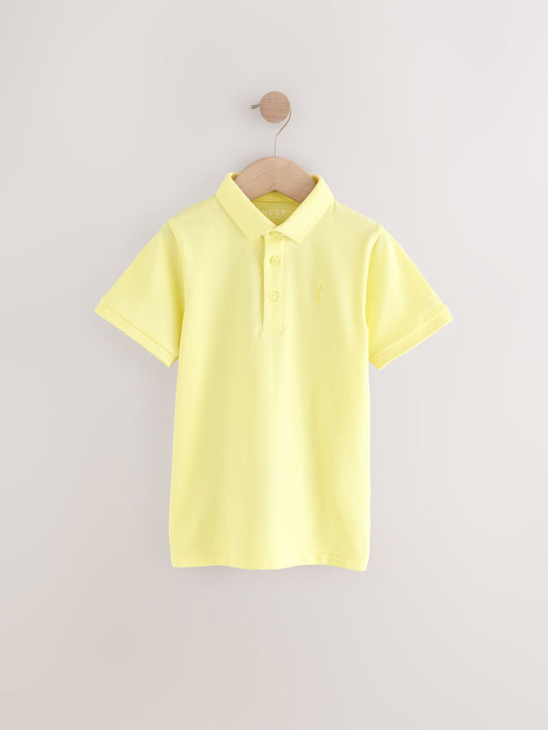 Light Yellow Short Sleeve Polo Shirt immediate