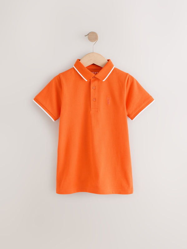 Orange Short Sleeve Polo Shirt (3-16yrs)