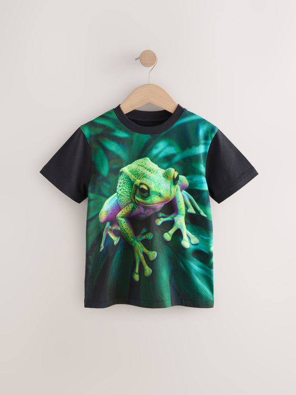 Green Frog Regular Fit Short Sleeve All-Over Print T-Shirt (3-16yrs)